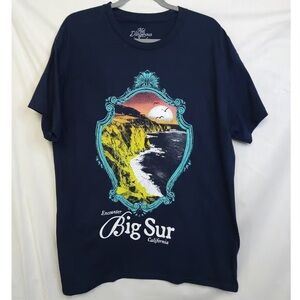 Kid Dangerous Big Sur California Graphic Tee Size L Preppy Beach